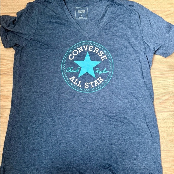 5/$25 - CONVERSE All Star Blue Tee for Women - Picture 3 of 7